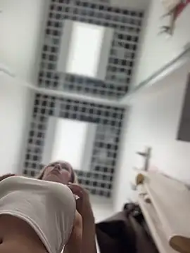 LavenderHot - Riding a dildo in the toilet
