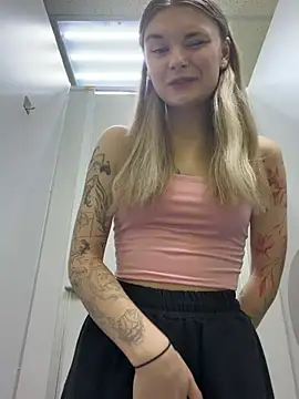 -MiaKitty - Show sexy panties in public bathroom🍬💦