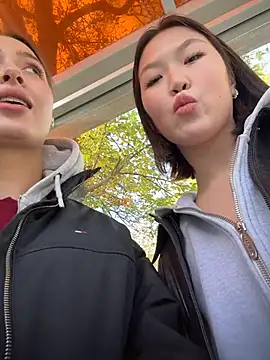 Coconut_milk - Kate kiss Aiko’s pussy on pants in uber
