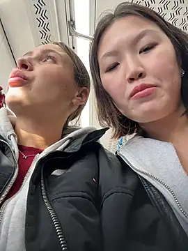 Coconut_milk - Massage boobs each other under top