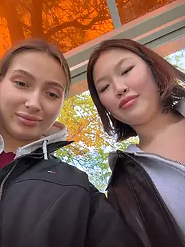 Coconut_milk - Kate kiss Aiko`s boobs on top in wc