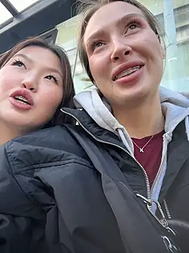 Coconut_milk - Kate kiss Aiko`s boobs on top in wc