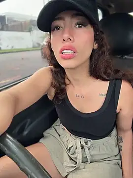 Roxyrougee - Risky ride dildo naked open door
