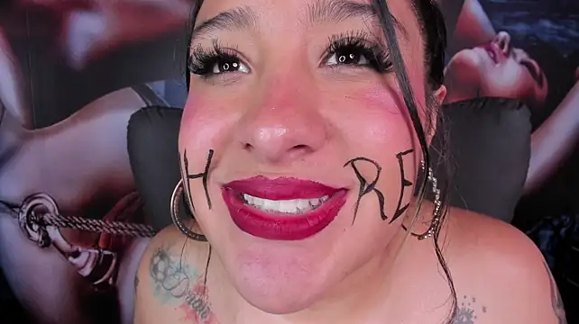 Miss_danika - cover mi face in full spit