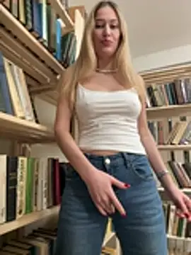 Blonde_exe - panty aside+rub anus in doggy public wc