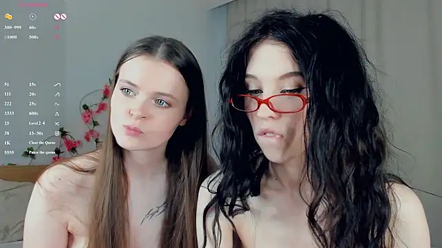 CleotildePiel - passionate kissing show while choke both