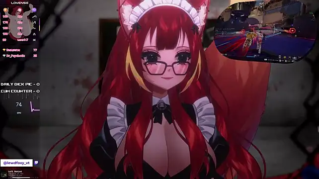 LewdFoxy_VT - Good evening Kira! Glasses + Tail