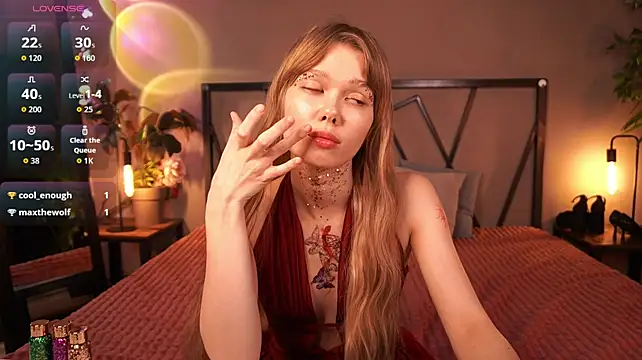 EvaEverly - HandBra + apply glitter on boobs