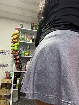 Sara_fun - Two girls naked in store public
