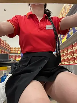 Sneaky_Cumshoot - Sneaky Masturbating under Mart Cashier