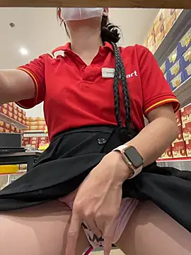 Sneaky_Cumshoot - Sneaky Masturbating under Mart Cashier