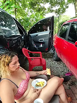 Hotandfierylatinos2023 - fucking a dildo against the car door