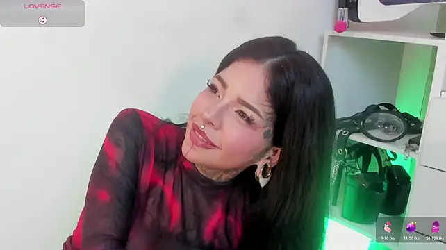 NinaInk - ahegao with split tongue 🔥🐍
