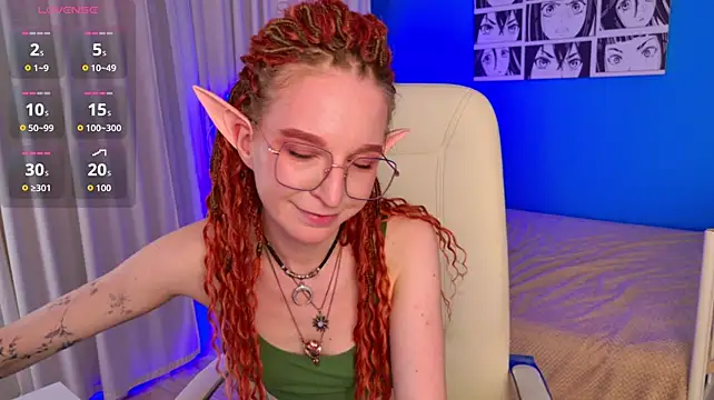 VioletShine - licking a dildo + eye contact