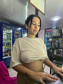 Celeste_rousse01 - serve a customer with boobs in topples