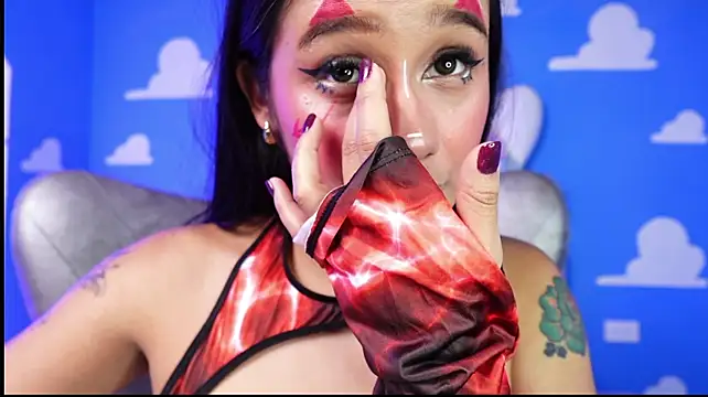 Foxy_samy - destroyed make up with sloppy saliva