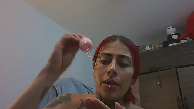 Selene_red_ - 💦💥Ball gag + nipple clamps