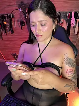 Yey_bdsm - Spanks tits with belt x 8