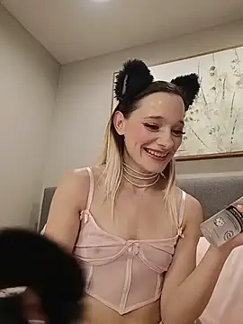 Chloe_StClaire - outfit change to fuzzy ears and buttplug
