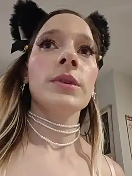 Chloe_StClaire - outfit change to fuzzy ears and buttplug