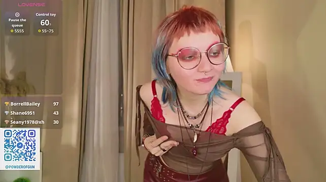 Powderofgun - Massage boobs + eyes contact