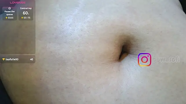 Virtual_charm_ - dildo in the belly button and 3 slaps