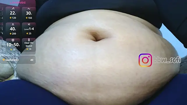 Virtual_charm_ - dildo in the belly button and 3 slaps