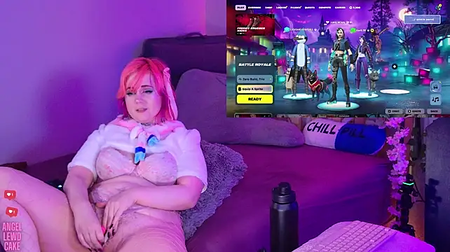 Angel-Lewd-Cake - Fuck machine🩷Doggy position on floor