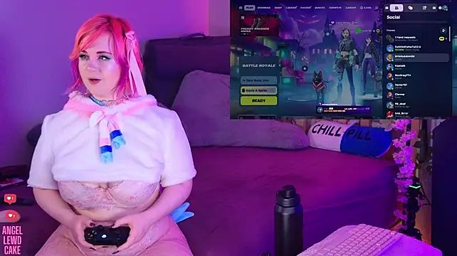 Angel-Lewd-Cake - Fuck machine🩷Doggy position on floor