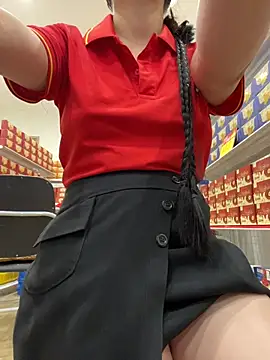 Sneaky_Cumshoot - Sneaky masturbating under Mart Cashier
