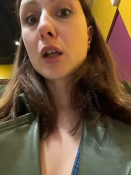 Dina_Tease - show WET NAKED PUSSY next MAN in CAFE