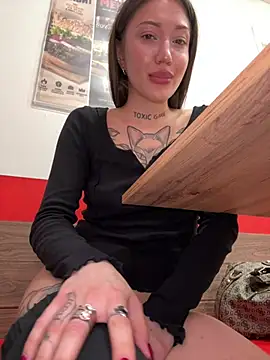SaintSquirt - fuck dildo sitting on a bench among ppl