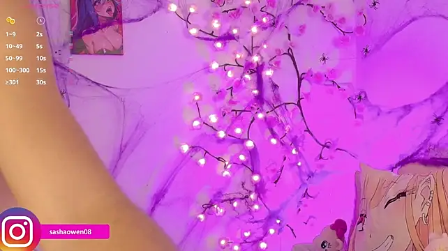 Sashaowenn - DP with my fingers and cum anal show