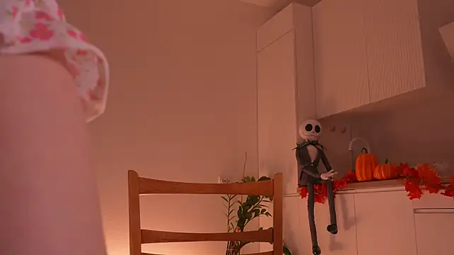 Miablueye - Jerk off om the headstand