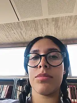 Annya-sweet - Annya takes off her bra in the library