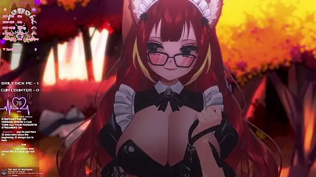 LewdFoxy_VT - Flash boobs + Ahegao