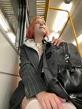 TimesSquare_ - Take off wet panties in public on train