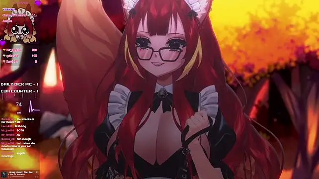 LewdFoxy_VT - Flash boobs + Ahegao