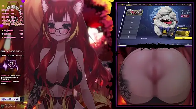 LewdFoxy_VT - Ball gag + Handcuffs