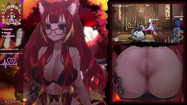 LewdFoxy_VT - Ball gag + Handcuffs