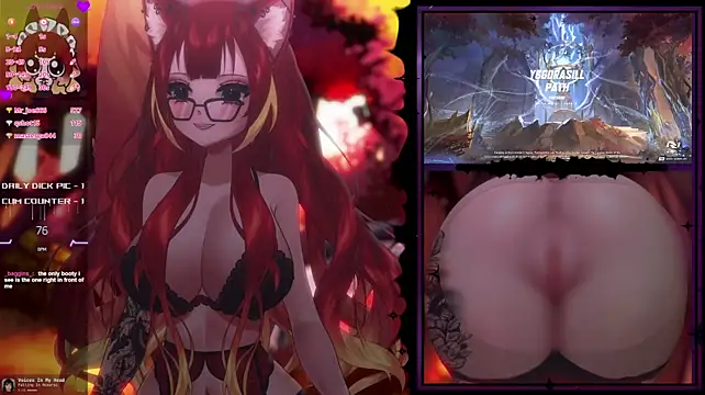 LewdFoxy_VT - Ball gag + Handcuffs