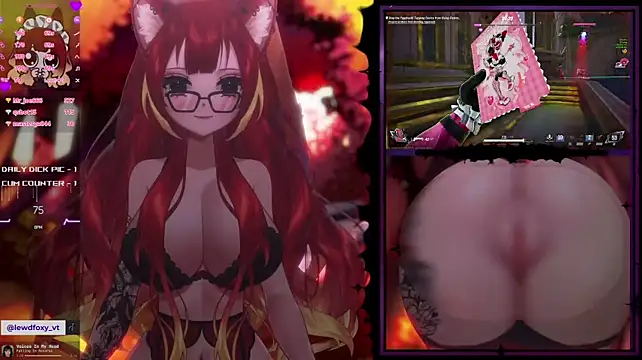 LewdFoxy_VT - Ball gag + Handcuffs