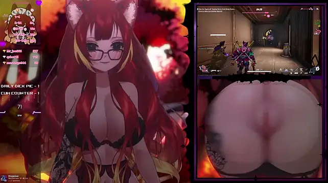 LewdFoxy_VT - Ball gag + Handcuffs