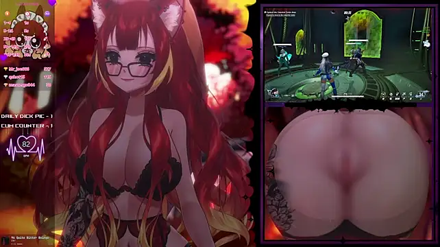 LewdFoxy_VT - Ball gag + Handcuffs