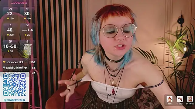 Powderofgun - Play with saliva on my lips and fingers