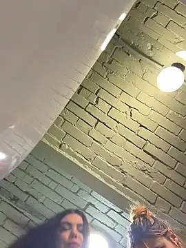 AmelliaDiamond - 2 gerl caresses pussy in cafe🔥