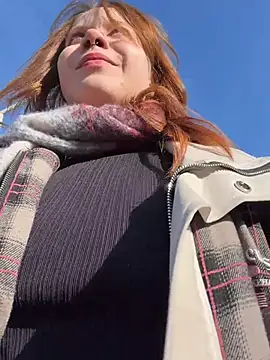 SlavicCandy - put panties aside & flash pussy in park