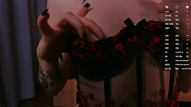 WICKEDEMBER - show tits + tease nipple