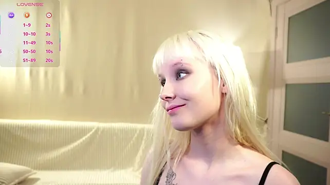 Honeyblo - eye contact and lip biting