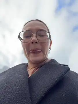 LunaMood - sucking a finger topless